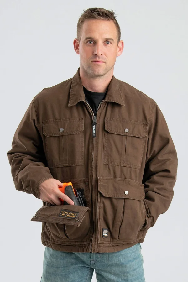Berne Men's Lightweight Echo One One Jacket Bark - 4XL/Regular