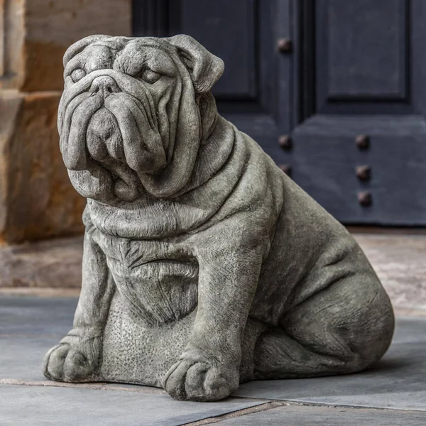 Campania International Antique Bulldog Garden Statue