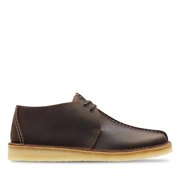 Men's Clarks Desert Trek Boot - Size: 8, Beeswax