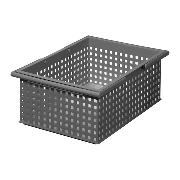 Like-it Stacking Plastic Storage Organizer Basket Tote - Gray (6 Pack)