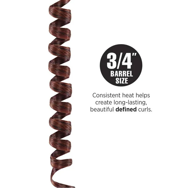 Hot Tools Professional Black Gold Spiral Curling Iron + Wand, 3/4 inch