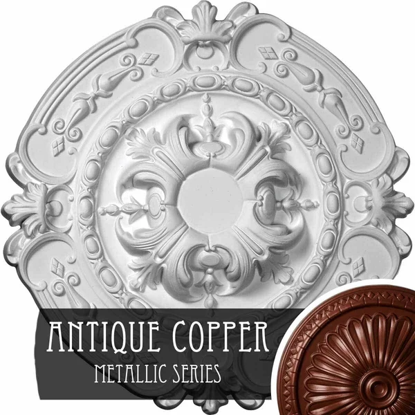 16 3/8x22OD x 1 3/4x22P Southampton Ceiling Medallion (Fits Canopies Up to 2 3/4x22) - Hand-Painted Gobi Desert