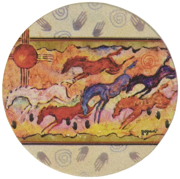 Thirstystone Drink Coaster Set, Happy to Be Alive