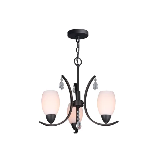 Woodbridge Lighting 15713MEB-C20407 Olivia Pearl 3-Light Chandelier