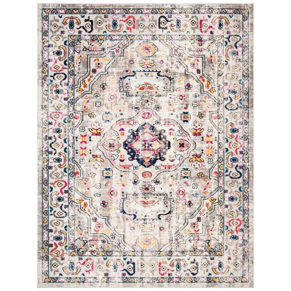 Safavieh Madison Andra Boho Oriental Distressed Rug - 8& x 10& - Dark Blue/Light Blue
