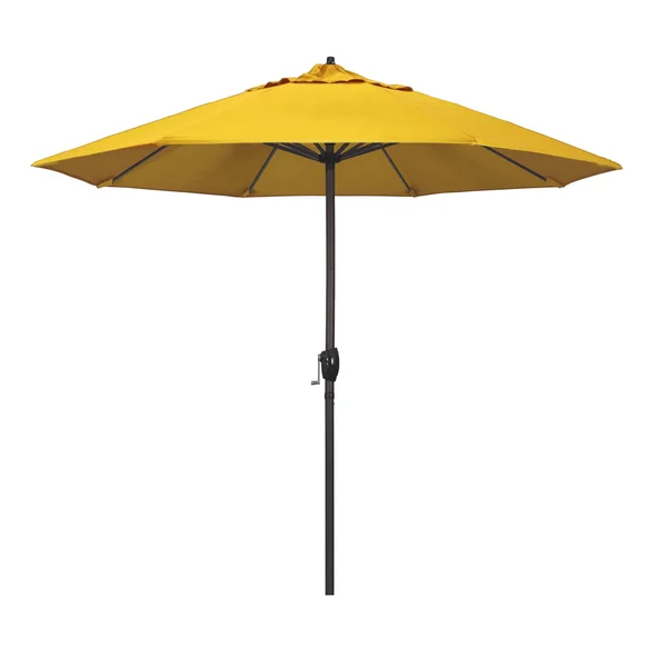 California Umbrella 9& Casa Series Patio Umbrella Sunbrella Sunflower Yellow Fabric
