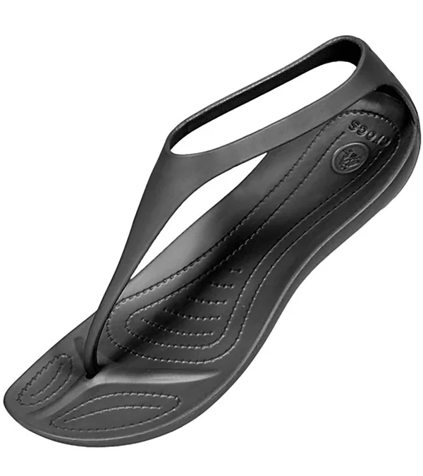 Crocs Women's Sexi Flip Sandals, Size: 8, Black