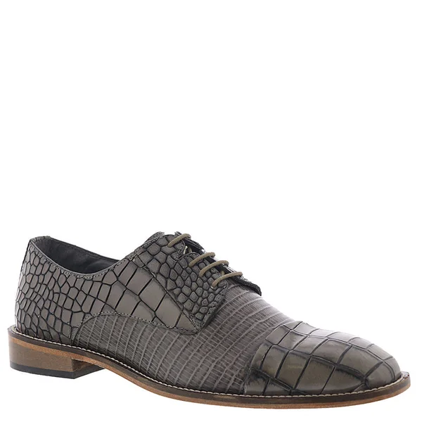Stacy Adams Talarico Leather Sole Cap Toe Oxford Gray, Men's, Size: 8
