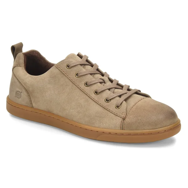 Born Men's Allegheny Lace Up Sneaker - Taupe Suede 8
