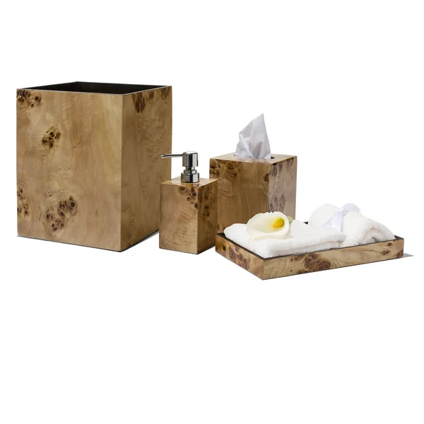 Ladorada Burl Veneer Soap Dispenser