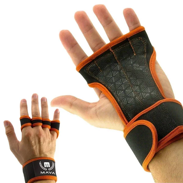 Mava Sports Cross Training Gloves with Wrist Support for WODs, Gym Workout, Weightlifting & Fitness-Silicone Padding, No Callu