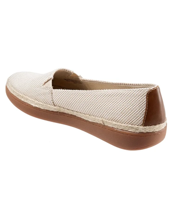 Trotters Accent Women's Casual Slip on Black Linen - 7 Medium