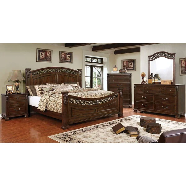 Cervantes Brown Nightstand from Furniture of America