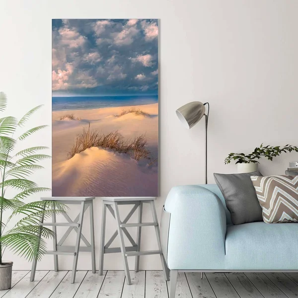 Windblown by Mike Calascibetta Print on Canvas - Blue - 24x22 W x 40x22 H x 1.5x22