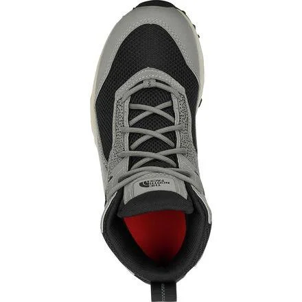 The North Face Juniors& Hedgehog Hiker II Mid Waterproof Shoe - 2 - Silt Grey - TNF Black