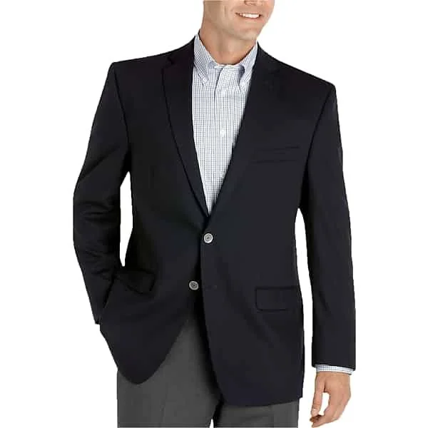Calvin Klein Men's Navy Slim Fit Blazer - Size: 52 Long