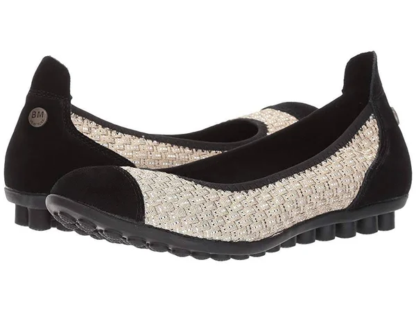 Bernie Mev Women's Bella Me Flat - Size: 40, Gold Lurex