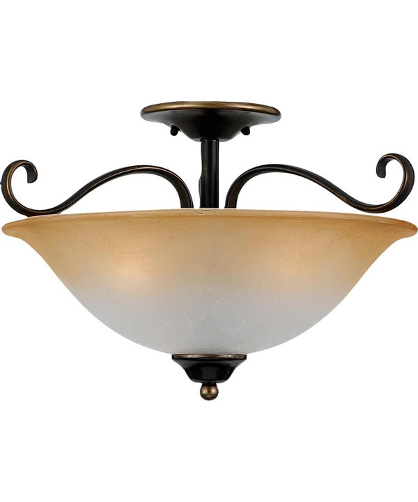 Quoizel DH1718PN Duchess Semi Flush Mount Light - Palladian Bronze