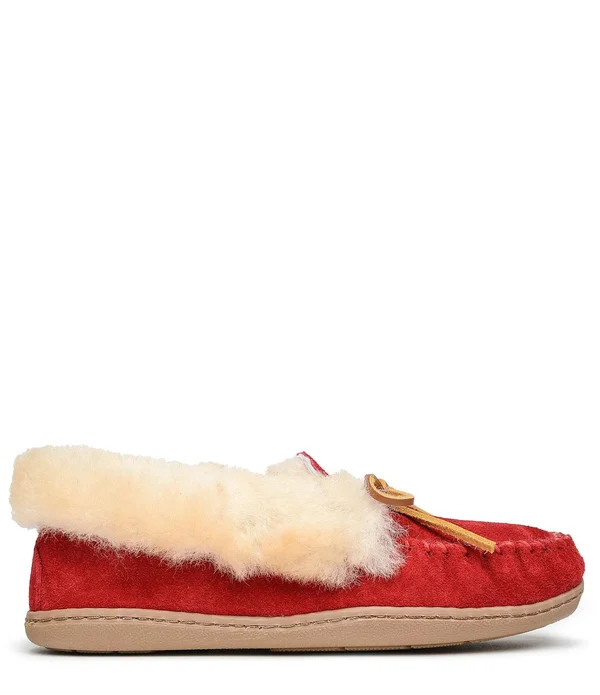 Minnetonka Alpine Sheepskin Moc 11 Women's Pink