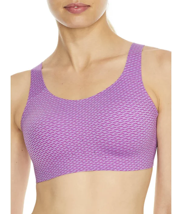 Brooks Dare Scoopback Run Bra Heliotrope Texture Print