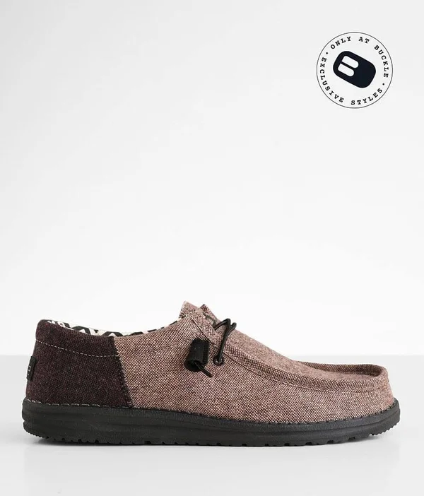 Hey Dude Wally Funk Shoe - Red/Brown US 6 - Men's