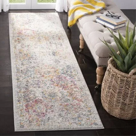 Bungalow Rose Balderas Gray/Gold Area Rug, Size: Runner 2&3x22 x 20&