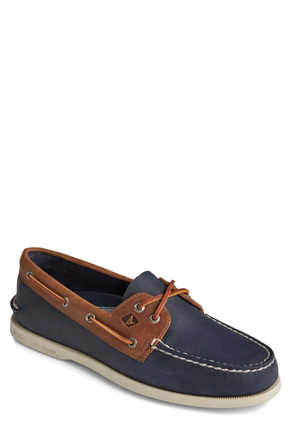 Sperry Men's A/O 2-Eye Wild Horse Boat Shoes - Navy