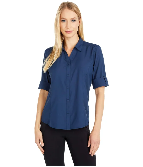 Expedition Chill Stretch 3/4 Sleeve Top Dark Harbor, Xs