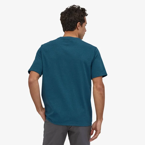 Patagonia Men's P-6 Label Pocket Responsibili-Tee, Abalone Blue, XL