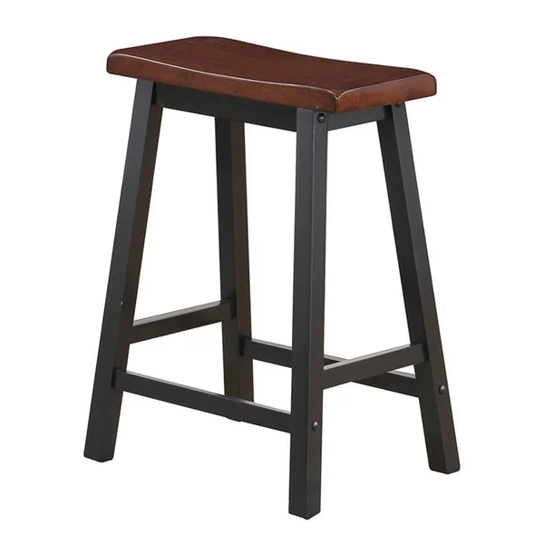 24x22 Height Set of 2 Home Kitchen Dining Room Bar Stools-Coffee - 17.5" x 14" x 24"