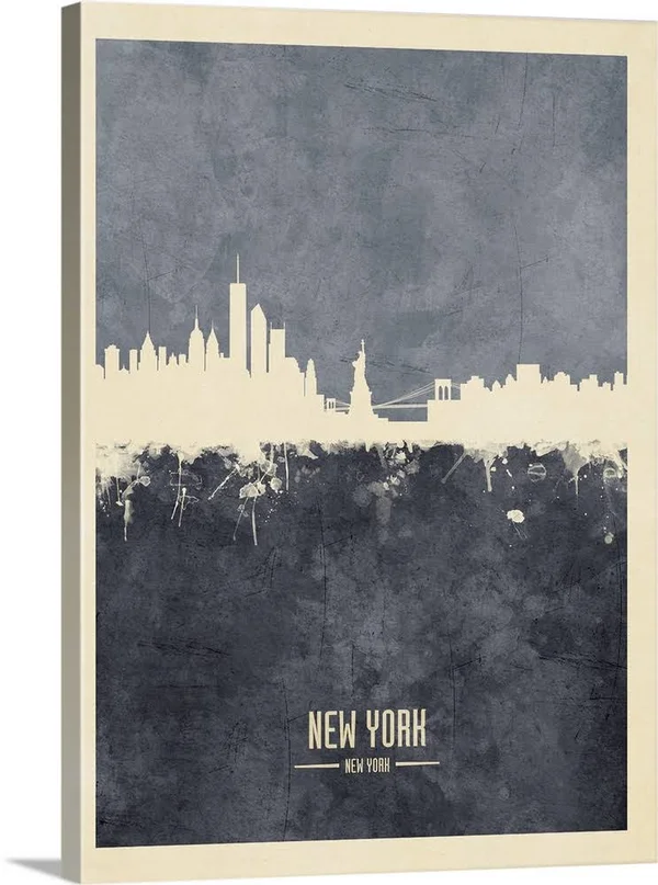 New York Skyline - Canvas Wall Art, 36x48, Great Big Canvas