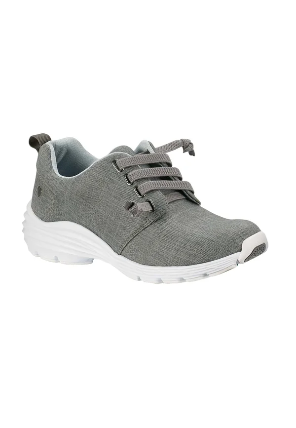 Nurse Mates Women's Velocity Sneaker, Grey Polyurethane