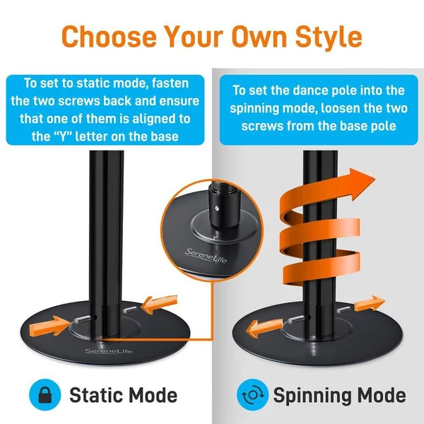Serenelife Portable Dancing Pole SLDPBK