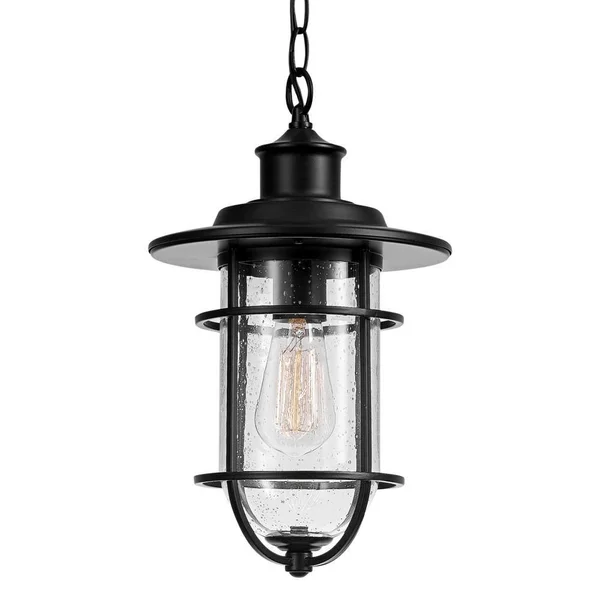 Globe Vintage Pendant, Outdoor, Black Finish