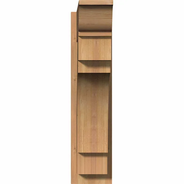 Ekena Millwork OUT08X24X32MRC01SWR 7 1/2x22W x 24x22D x 32x22H Merced Smooth Traditional Outlooker, Western Red Cedar