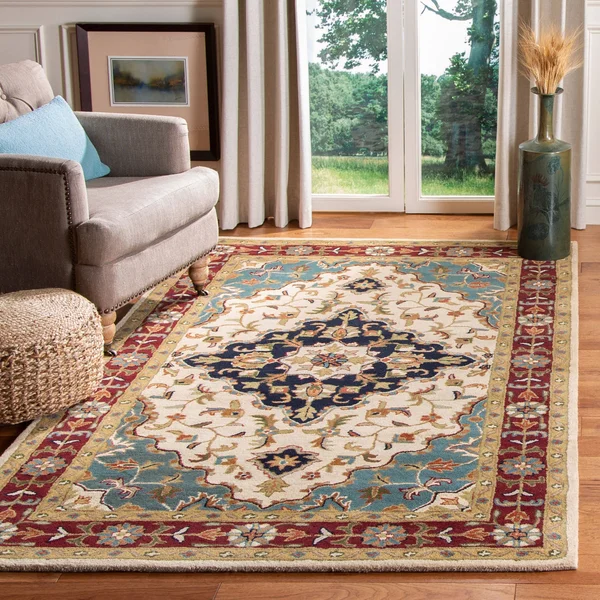 Safavieh Heritage HG760A 8&3x22 x 11&0x22 Ivory - Red Area Rug