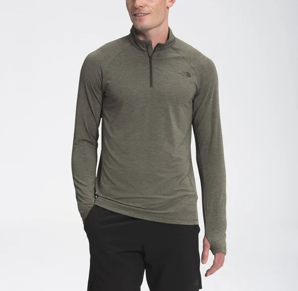 The North Face Men's Wander 1/4 Zip Pullover - XXL, Green