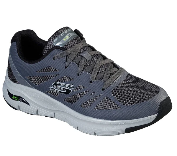 Men's Skechers Arch Fit Charge Back Sneaker, Size: 7, Black