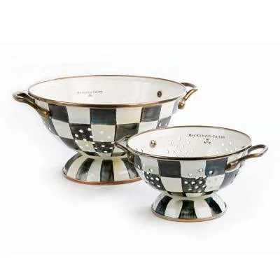 MacKenzie-Childs - Courtly Check Enamel Colander - Small
