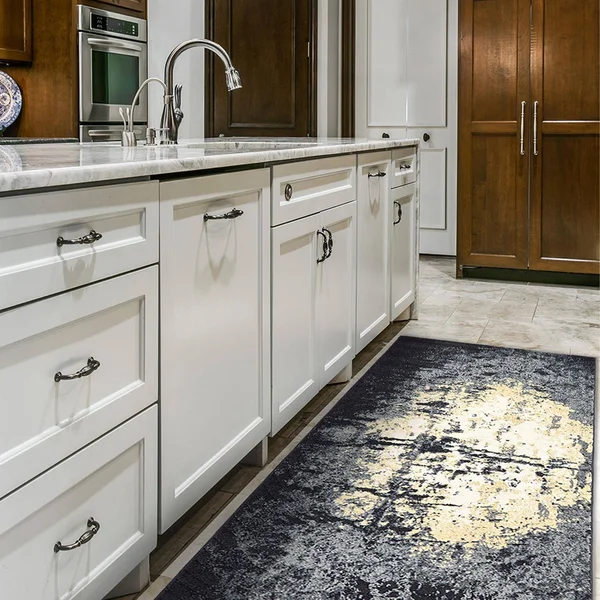 Feizy Bleecker 3590F Charcoal Rug 5& x 8&