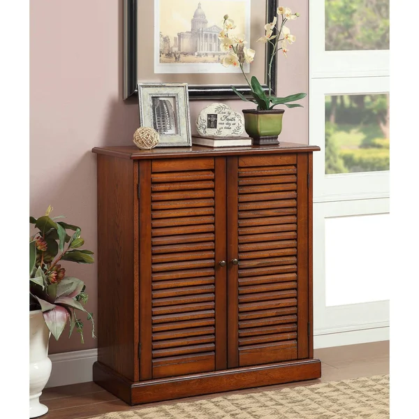 Shoe Cabinet - Furniture of America - Warm Oak