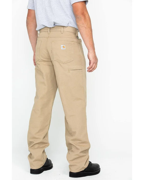 Carhartt Men's Flame Resistant Canvas Jean - Golden Khaki