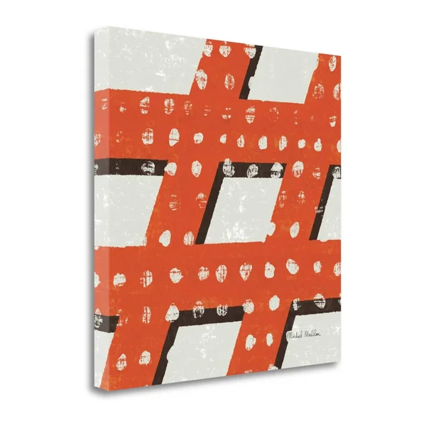 Tangletown Fine Art 20x22 x 20x22 Punctuated Square IV Giclee Print on Gallery Wrap Canvas