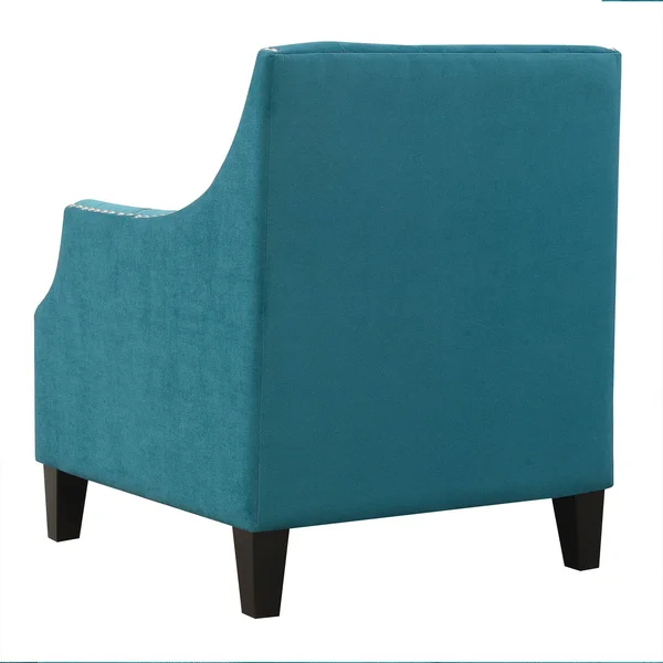 Picket House Furnishings Perry Button Tufted Accent Chair Teal