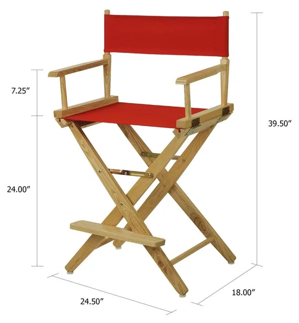 Casual Home Natural Frame Premium Directors Chair