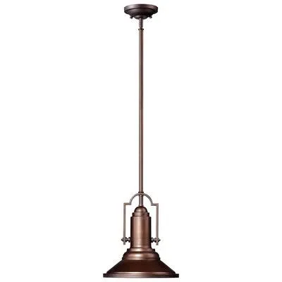 1 - Light Single Bell Pendant Cyan Design 4707