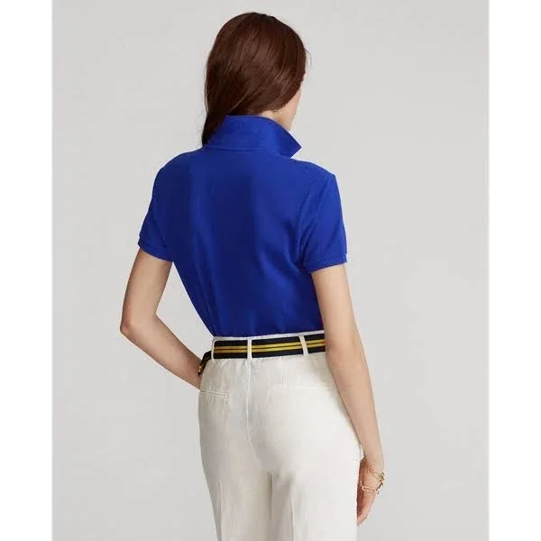 Ralph Lauren Women's Classic Fit Mesh Polo Shirt - Size S in Heritage Royal