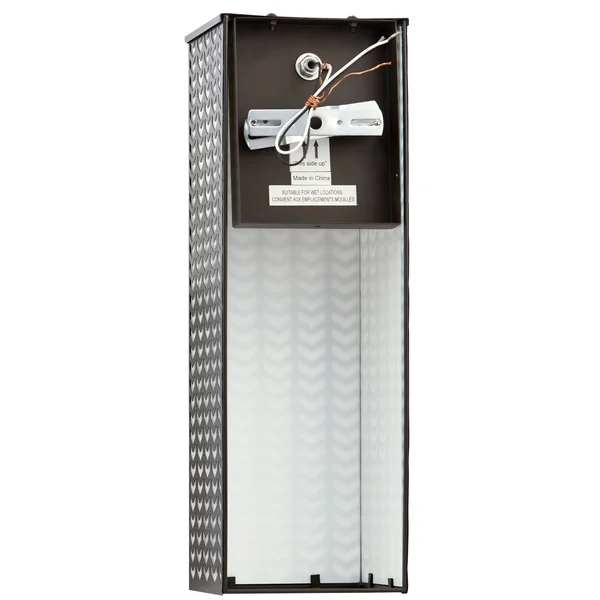 River of Goods Matte Black Geometric Exterior Sconce One - Size
