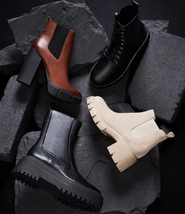 Steve Madden Howler Lugged Block Heel Chelsea Booties - 5.5M