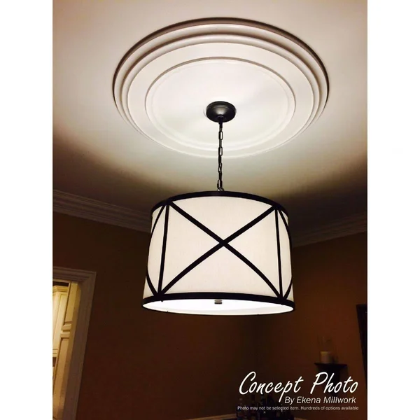 13x22OD x 7 1/2x22ID x 3/4x22P Bradford Classic Ceiling Medallion (Fits Canopies Up to 8 5/8x22), Hand-Painted Painted Turtle Cr
